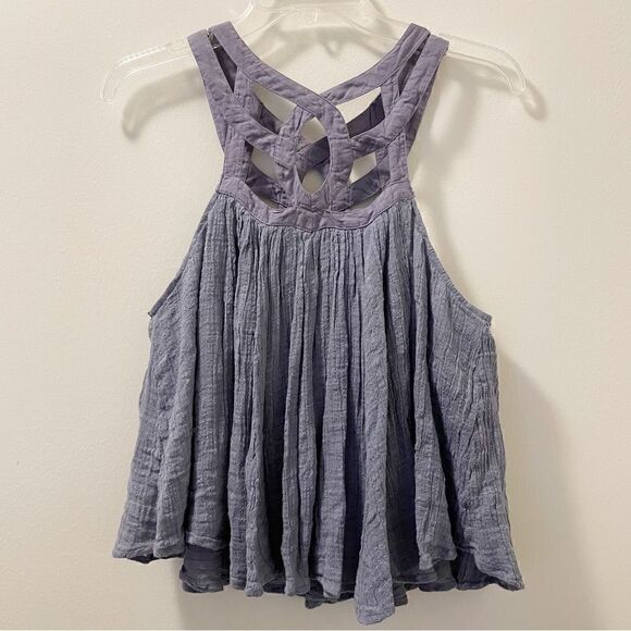 Free People One Lattice Babydoll Top - Size XS - Picture 3 of 5